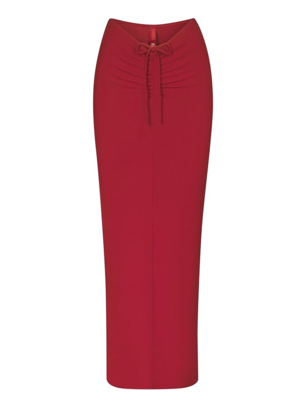 Sz L SKIMS Soft Lounge Rib Ruched Long Maxi in Brick